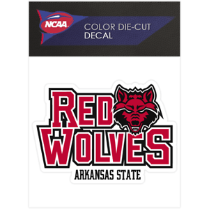 Asu Red Wolves Logo - Arkansas State Red Wolves Alternate 2008 Pres Logo NCAA Bumper
