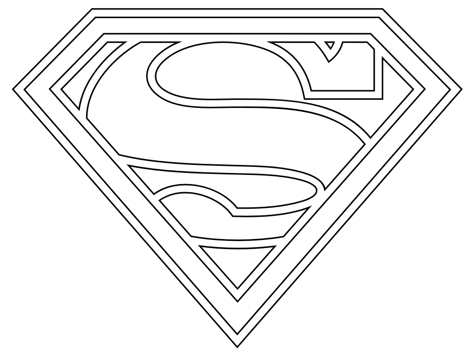 Blank Superhero Logo - Free Printable Superman Coloring Pages For Kids | Father's Day ...