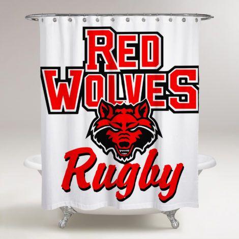 Astate Red Wolves Logo - ARKANSAS STATE RED WOLVES LOGO WALLPAPER WHITE BACKGROUND BATHROOM ...