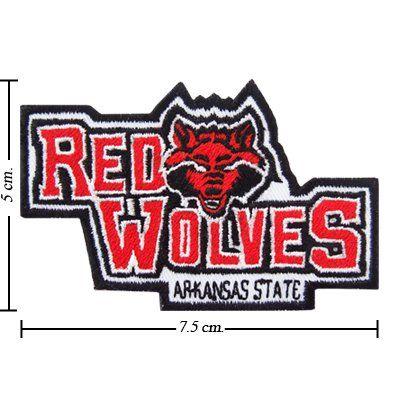 Asu Red Wolves Logo - Amazon.com : Arkansas State Red Wolves Logo Embroidered Iron on ...
