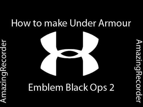 Cool Under Armour Basketball Logo - COD: Black Ops 2 - How To Make Under Armour Logo - YouTube
