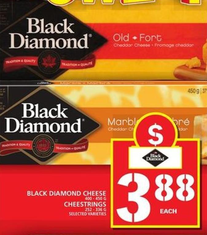 Black Diamond Cheese Logo - Black Diamond Cheese Bars 450 G On Sale