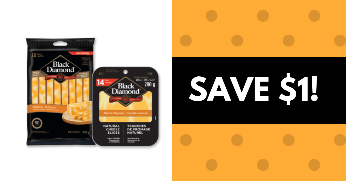 Black Diamond Cheese Logo - Save $1.00 on Black Diamond Cheese