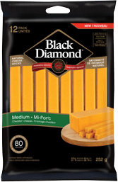 Black Diamond Cheese Logo - Natural Cheese Sticks - Black Diamond