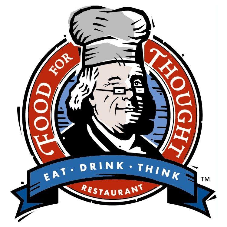 White Red Restaurant Logo - Food For Thought