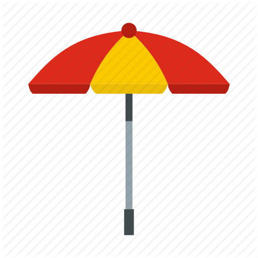 Icon of a Umbrella Logo - Beach, logo, summer, sun umbrella, travel, umbrella, vacation icon