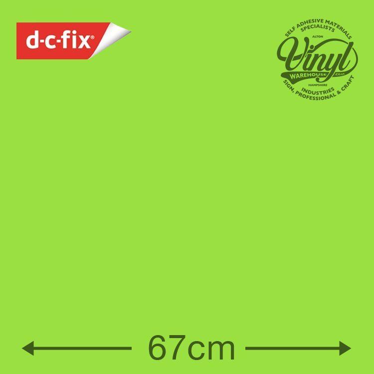 Lime Green C Logo - D-C-Fix Gloss Lime Green Sticky Vinyl Handypack 346-8090 67cm x 2m