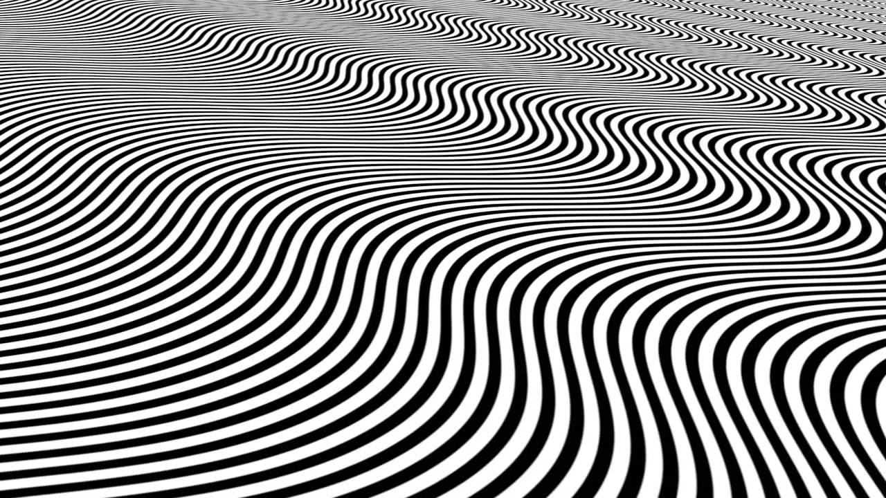 Black and White Lines Logo - Pyschedelic Black & White Lines - YouTube