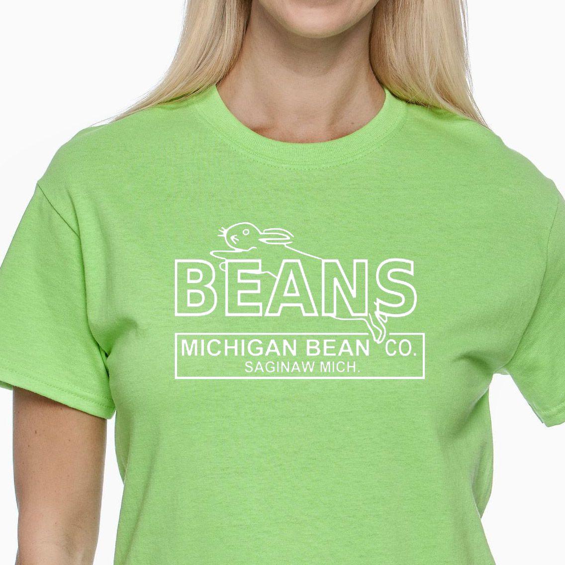 Lime Green C Logo - Pure Saginaw. Beans Bunny Lime Green T Shirt