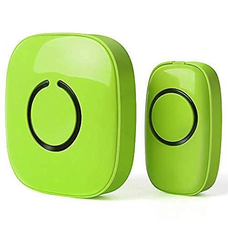 Lime Green C Logo - SadoTech Model C Wireless Doorbell Operating At Over 500 Feet Range