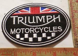 Old Triumph Logo - Vintage Triumph logo patch motorcycle collectible old biker emblem