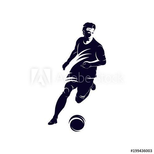 Football Player Logo - Dribbling ball logo, Soccer and Football Player logo designs