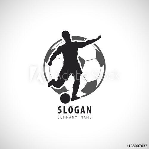 Football Player Logo - Soccer Football player Logo. Football Vector illustration. Sport