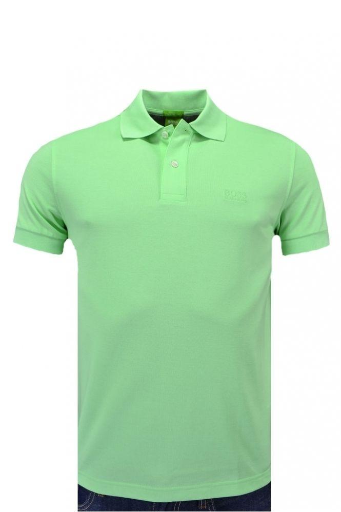 Lime Green Polo Logo - Hugo Boss Green C-firenze Logo Polo Shirt - Clothing from Michael ...