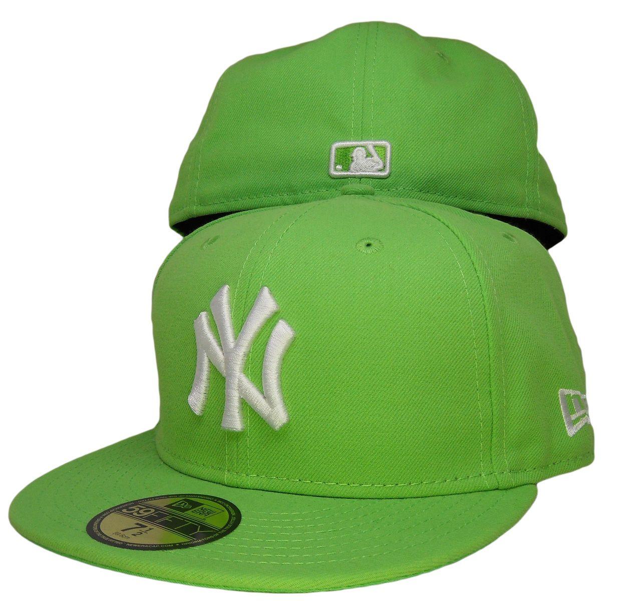 Lime Green C Logo - New York Yankees New Era 59Fifty Basic Fitted Hat Green