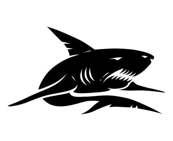 White Shark Logo - Shark White shark | Etsy