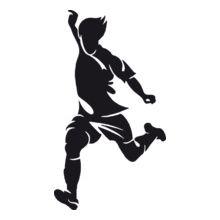 Football Player Logo - Football Player Logo Personalized Men's T Shirt At Best Price