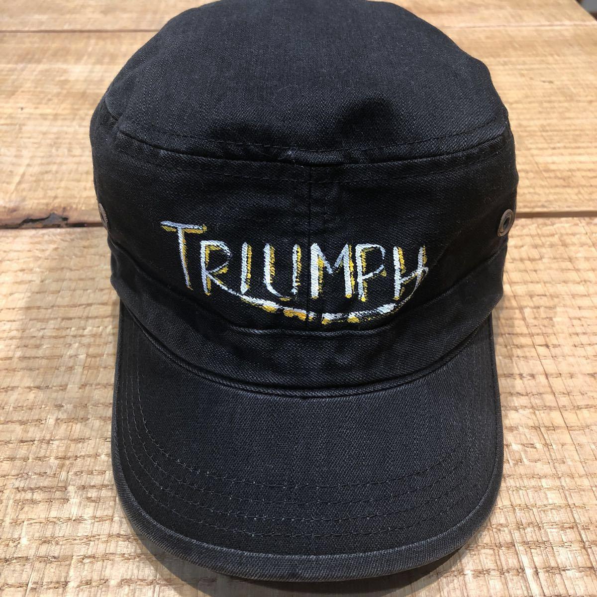 Old Triumph Logo - Triumph TRIUMPH Vintage Triumph old Logo Work cap hat T100 TR ...