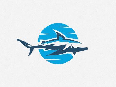 White Shark Logo - great white