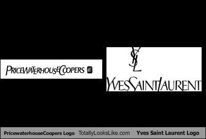 Funny Saint Logo - PricewaterhouseCoopers Logo Totally Looks Like Yves Saint Laurent ...