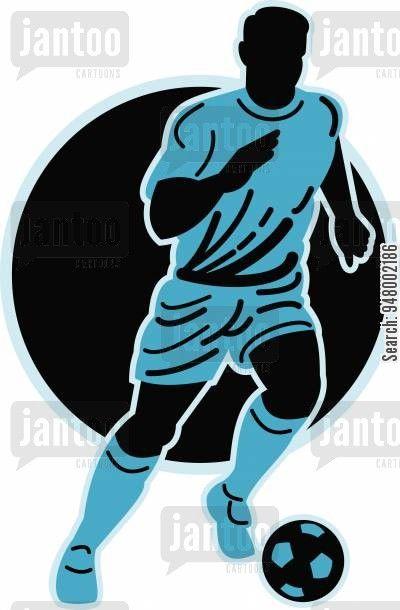 Football Player Logo - soccer player cartoons - Humor from Jantoo Cartoons