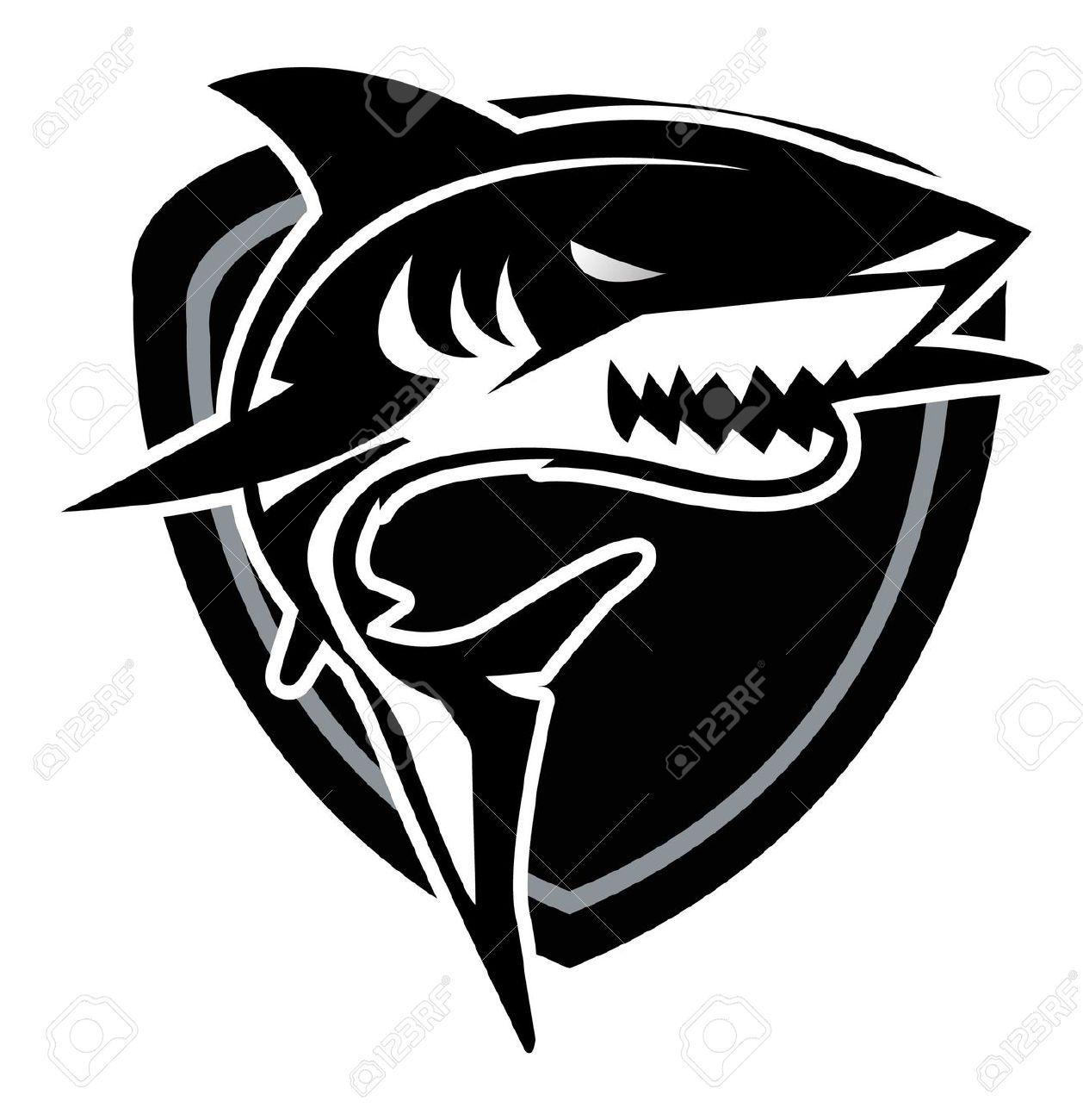 White Shark Logo - Ocean shark. Logo. Logo design, Shark, Illustration