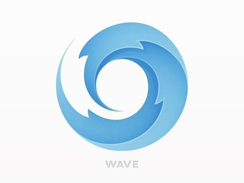 Popular Circle Logo - Wave Logo | Popular Dribbble Shots | Waves logo, Logos, Logo design