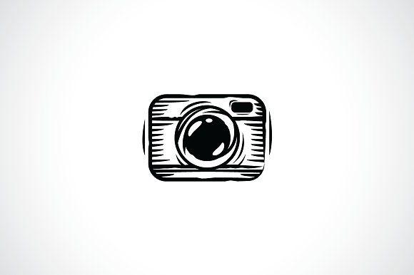 Cemara Logo - Camera Sketch Logo Template ~ Logo Templates ~ Creative Market