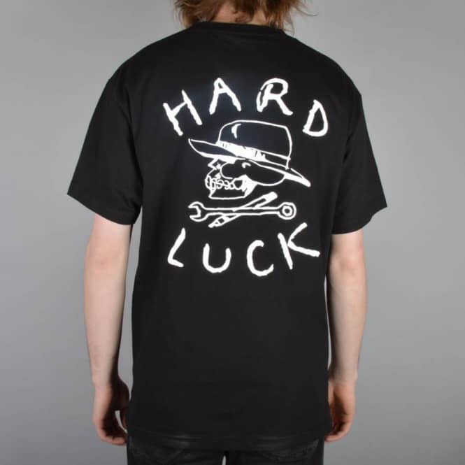 Clothing Mfg Logo - Hard Luck MFG Hard Luck Logo Skate T-Shirt - Black - SKATE CLOTHING ...