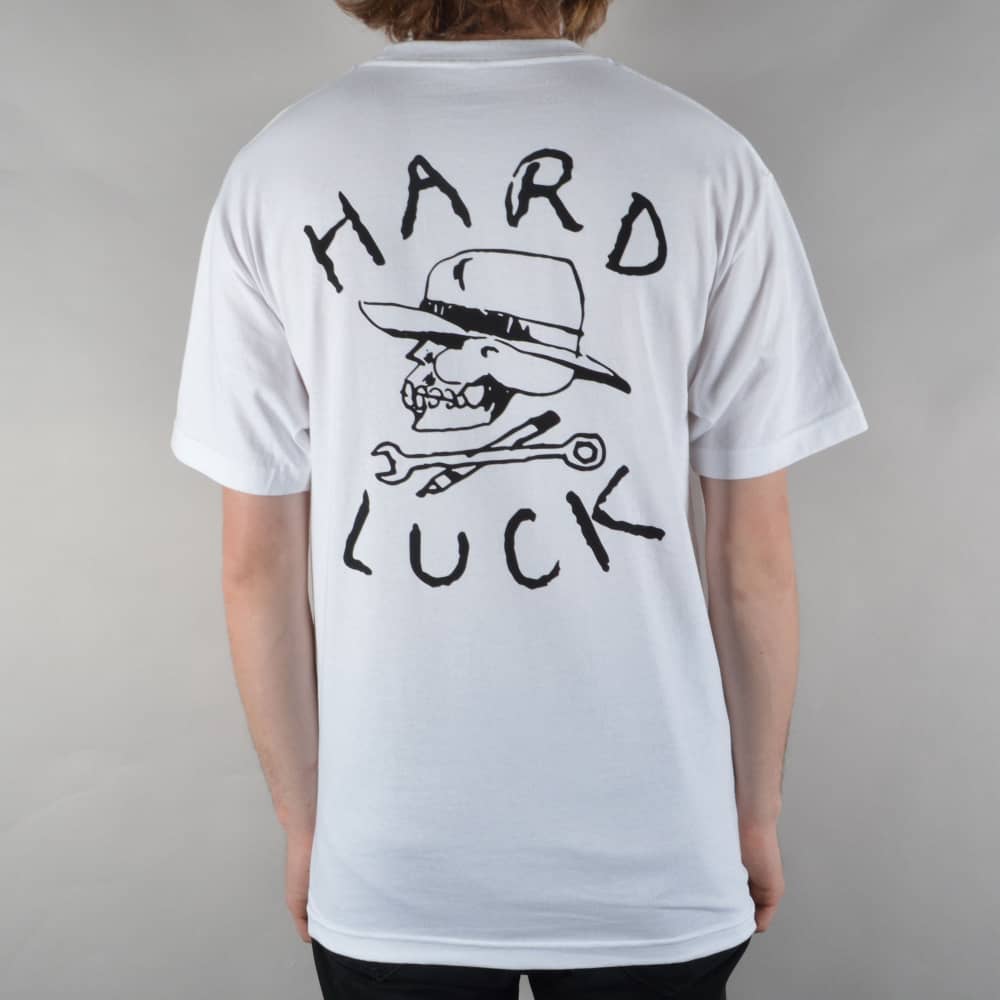 Clothing Mfg Logo - Hard Luck MFG Hardluck Logo Skate T-Shirt - White - SKATE CLOTHING ...