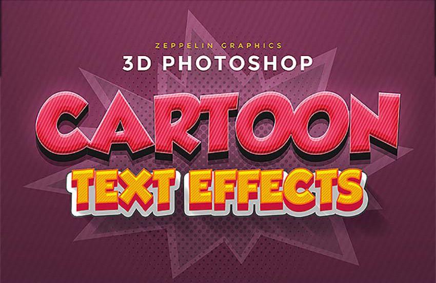 A Maroon Cartoon Logo - 50 Insane Comic-Book Style Photoshop Effects and Cartoon Filters