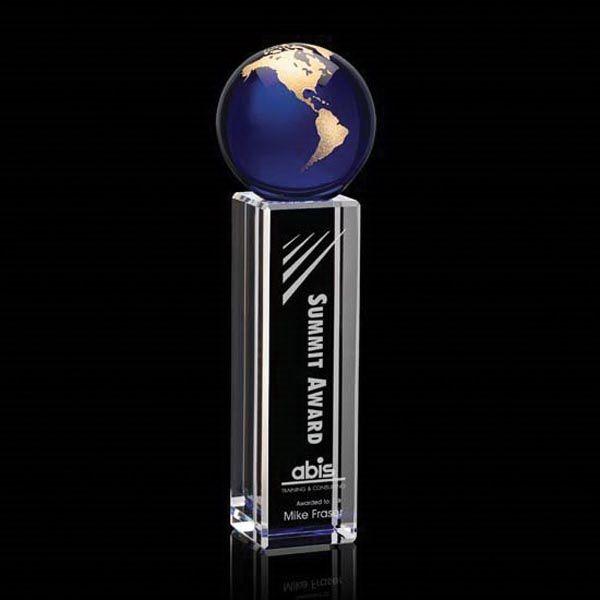 Gold Blue Globe Logo - Luz Globe Award Blue Gold 11