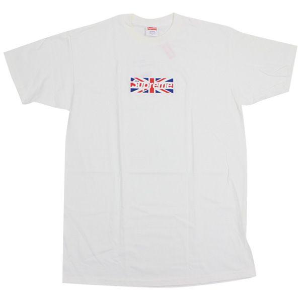 White a Blue Box Logo - stay246: SUPREME (shupurimu) Union Jack pattern BOX logo T shirts