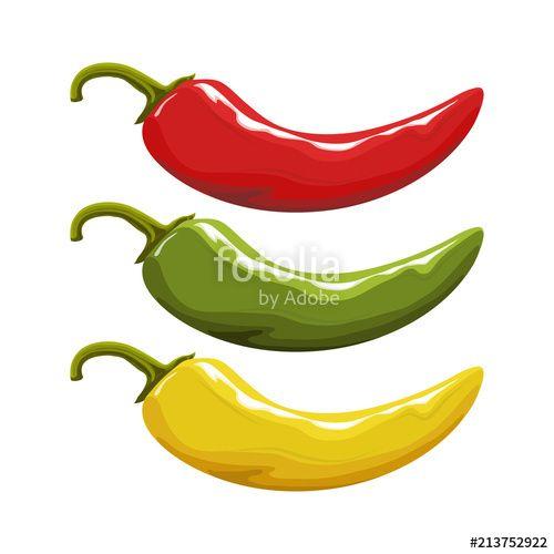 Chile Pepper Logo - Hand drawn Red hot pepper. Spicy ingredient. Chili logo. Spice Hot ...