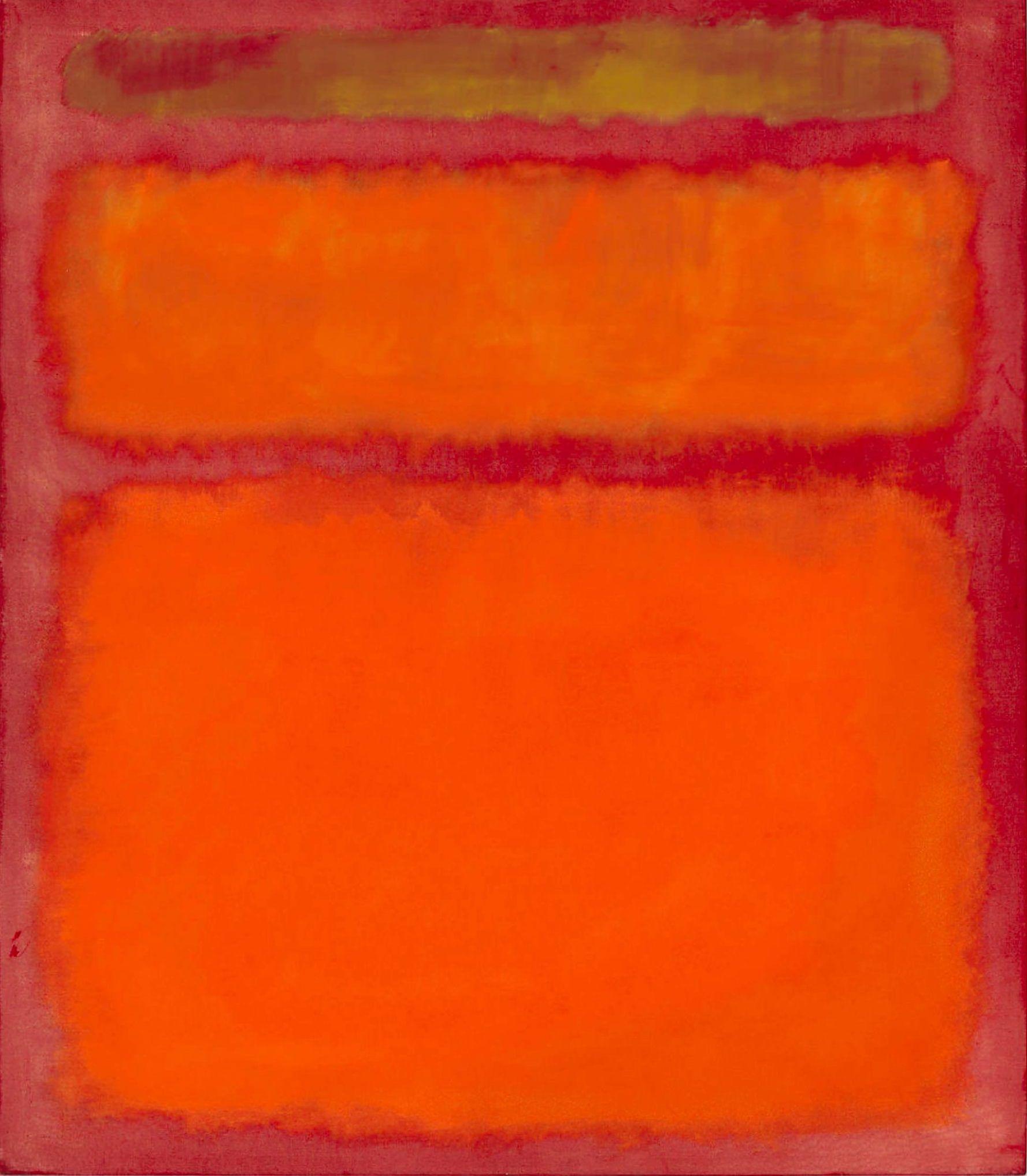 Red and Yellow Square Logo - Orange, Red, Yellow, 1961 by Mark Rothko
