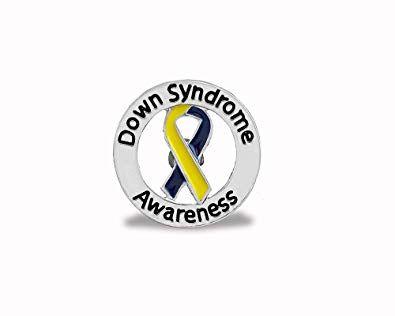 Blue and Yellow Round Logo - Amazon.com: Fundraising For A Cause Down Syndrome Blue & Yellow ...