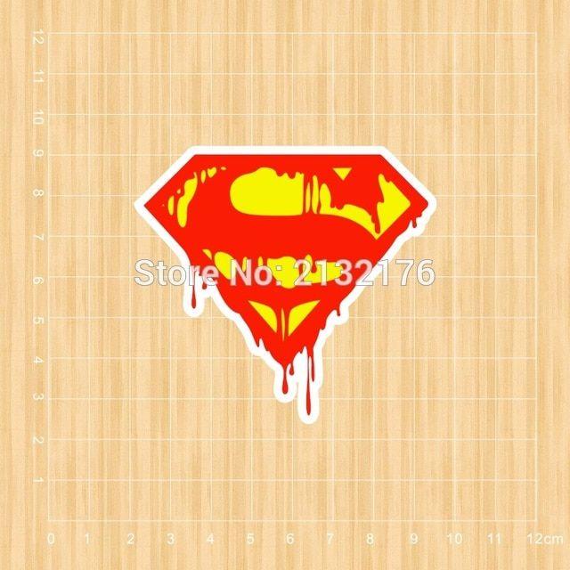 Blood Drop Logo - Drop blood the superman logo spoof sticker waterproof graffiti ...