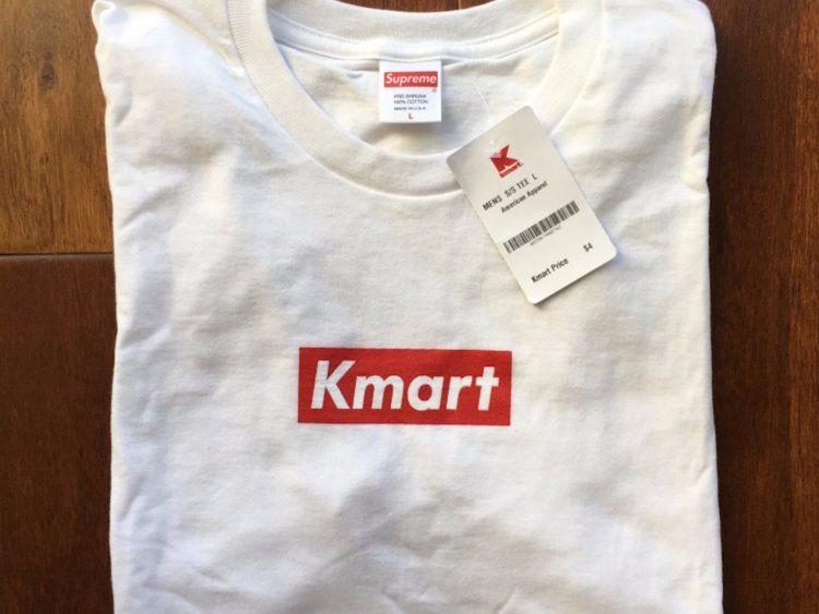 Kmart Logo - A store is selling Supreme shirts with the Kmart logo on them
