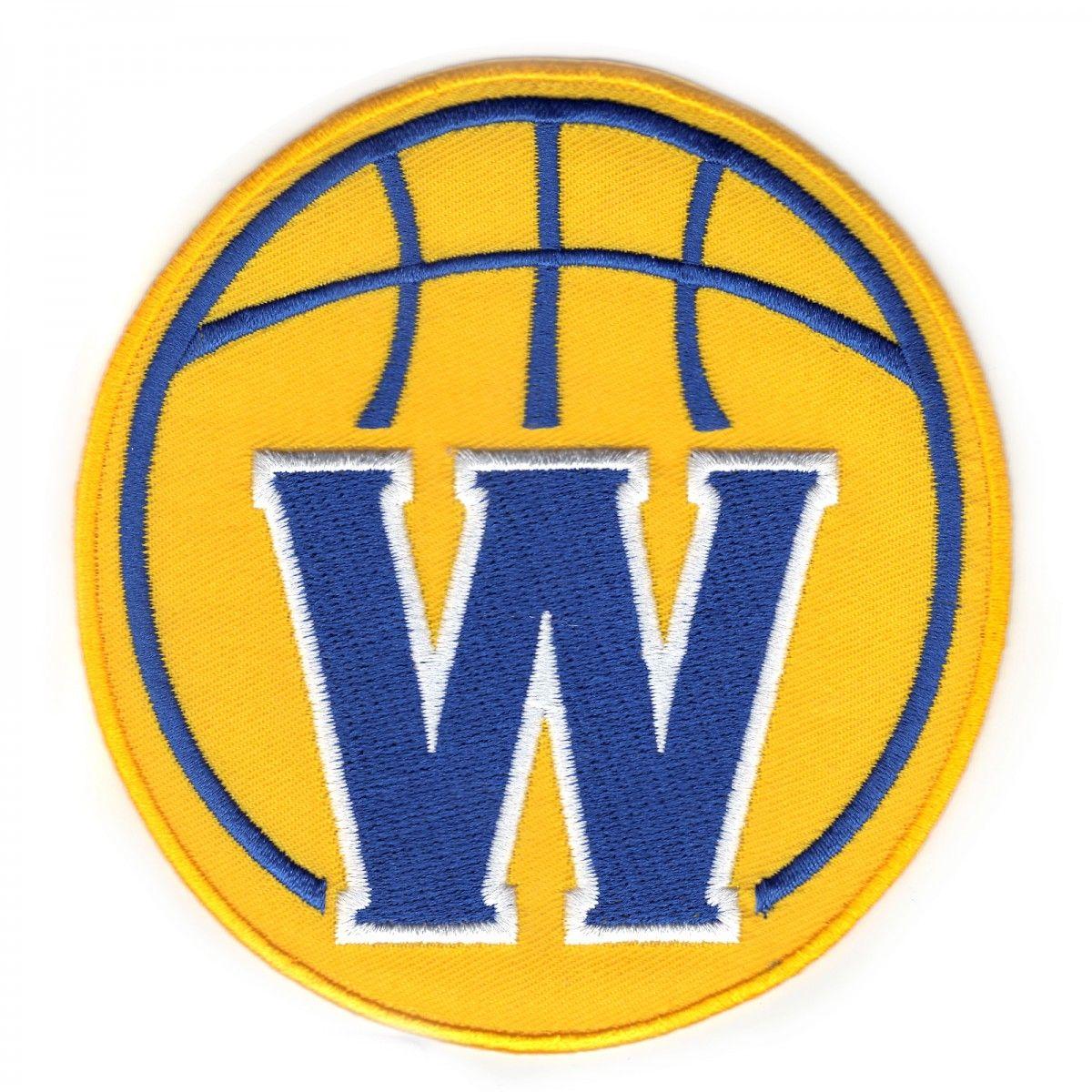 Blue and Yellow Round Logo - Golden State Warriors Secondary Yellow Round W Patch