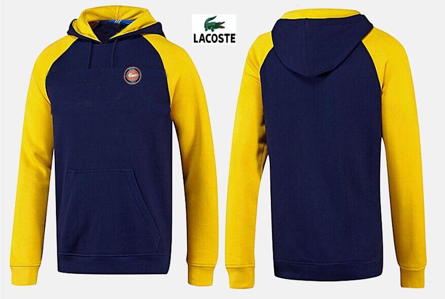 Blue and Yellow Round Logo - Lacoste Hoodies Men Deep Blue Yellow Round Logo, the background
