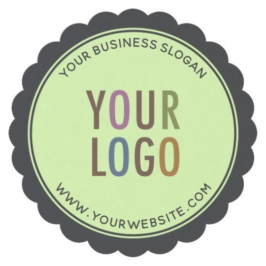 Paper Company Logo - Round Scalloped Edge Paper Coasters Company Logo | Zazzle.co.uk