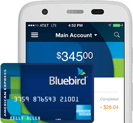 Blue Bird Bank Logo - Alternative to Banking. Bluebird by American Express & Walmart
