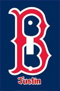 Boston Team Logo - PERSONALIZED BOSTON RED SOX BASEBALL TEAM LOGO LIGHT