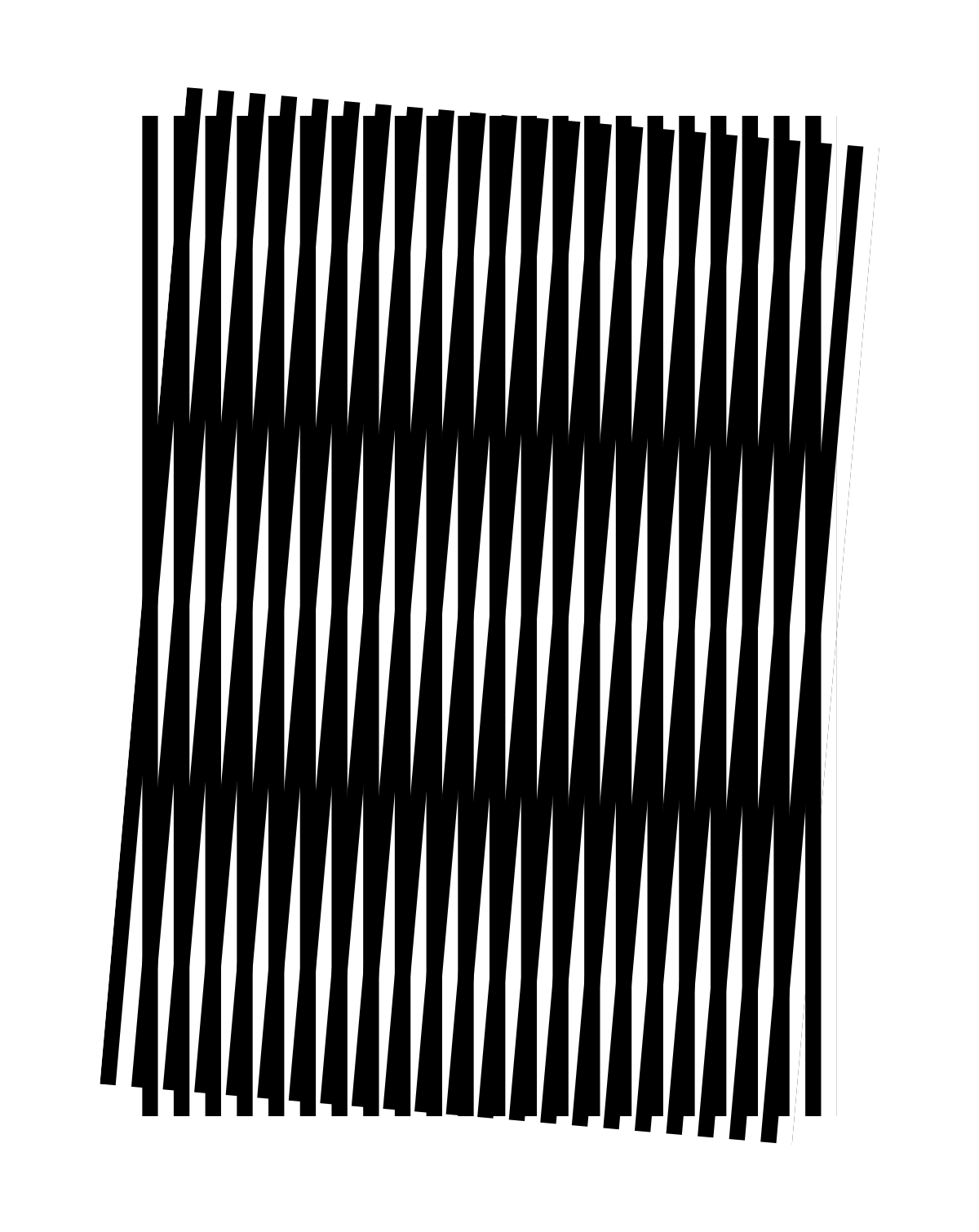 Black and White Lines Logo - Moiré pattern