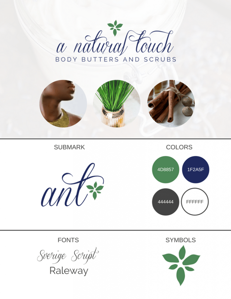 Navy and Green Logo - Navy and green branding, blue and green branding, beauty branding ...