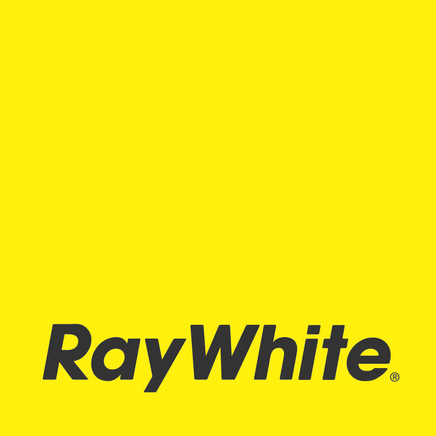 Yellow and White Logo - Ray White primary logo (yellow)
