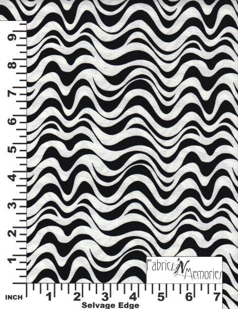 Black and White Lines Logo - Unique cotton prints for sewing and quilting.