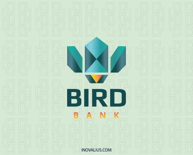 Blue Bird Bank Logo - Bird Bank Logo Design