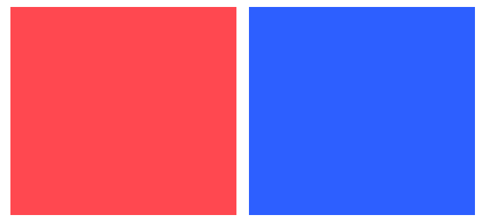 Red and Blue Square Logo - Red Or Blue?: Research On Screen Color That May Surprise You
