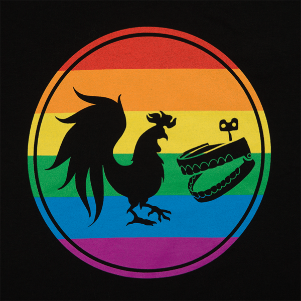Rooster Teeth Logo - Rooster Teeth Pride Community Tee